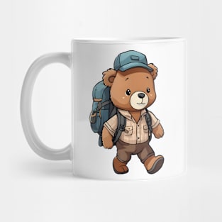 Cute bear hiking kawaii Mug